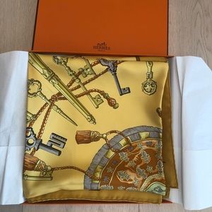 Hermes silk scarf 90